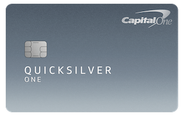 Capital One QuicksilverOne Cash Rewards Credit Card card art